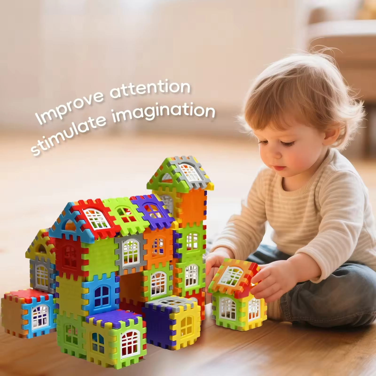 Kids Education Design - 140-25PCS Large Scale Building Blocks House