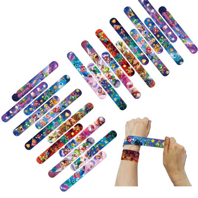 Kids Education And You - Super Mario PVC Slap Bracelets Kids
