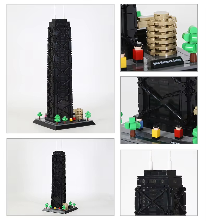 1284pcs John Hancock Center Bu - Kids Education Center recension och pris
