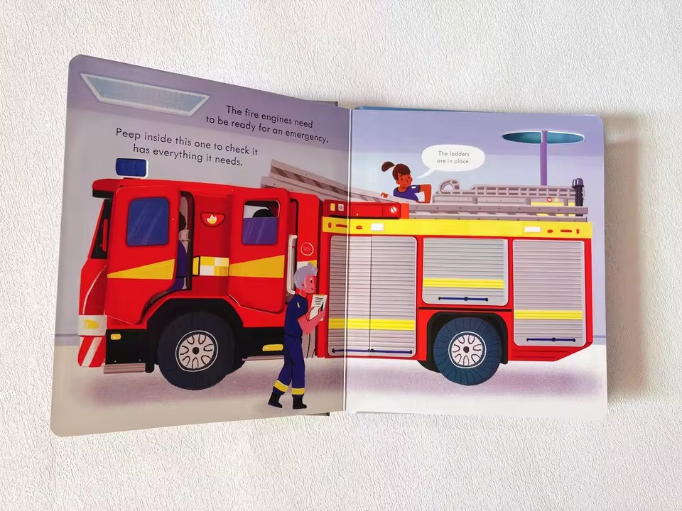Usborne Peep Inside How A Fire - Kids Education And You recension och pris