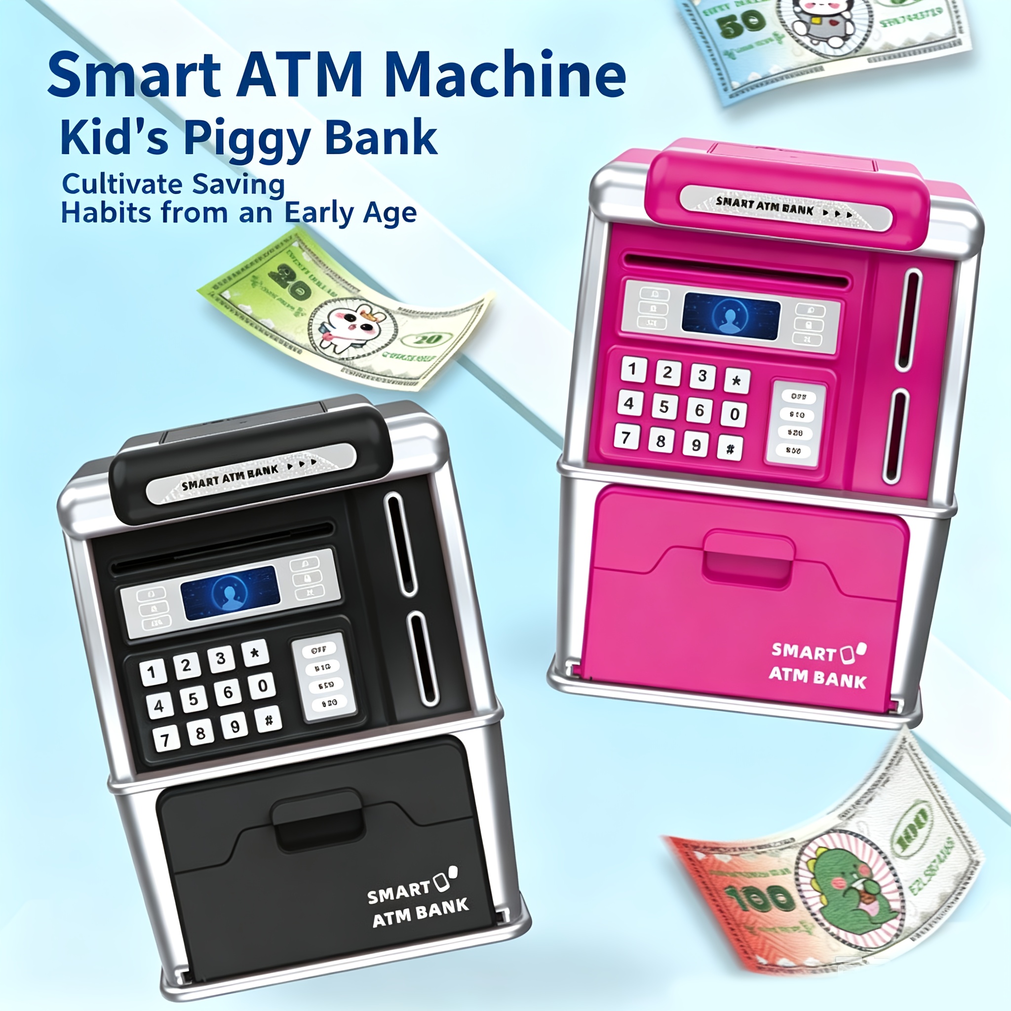 Smart ATM Piggy Bank, Automati - Kids Education Savings recension och pris