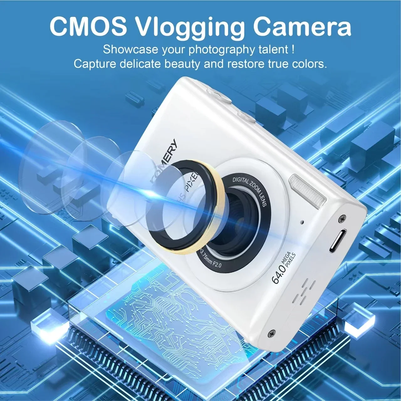 64MP 4K Digital Camera MP3 Pla - Kids Education News recension och pris