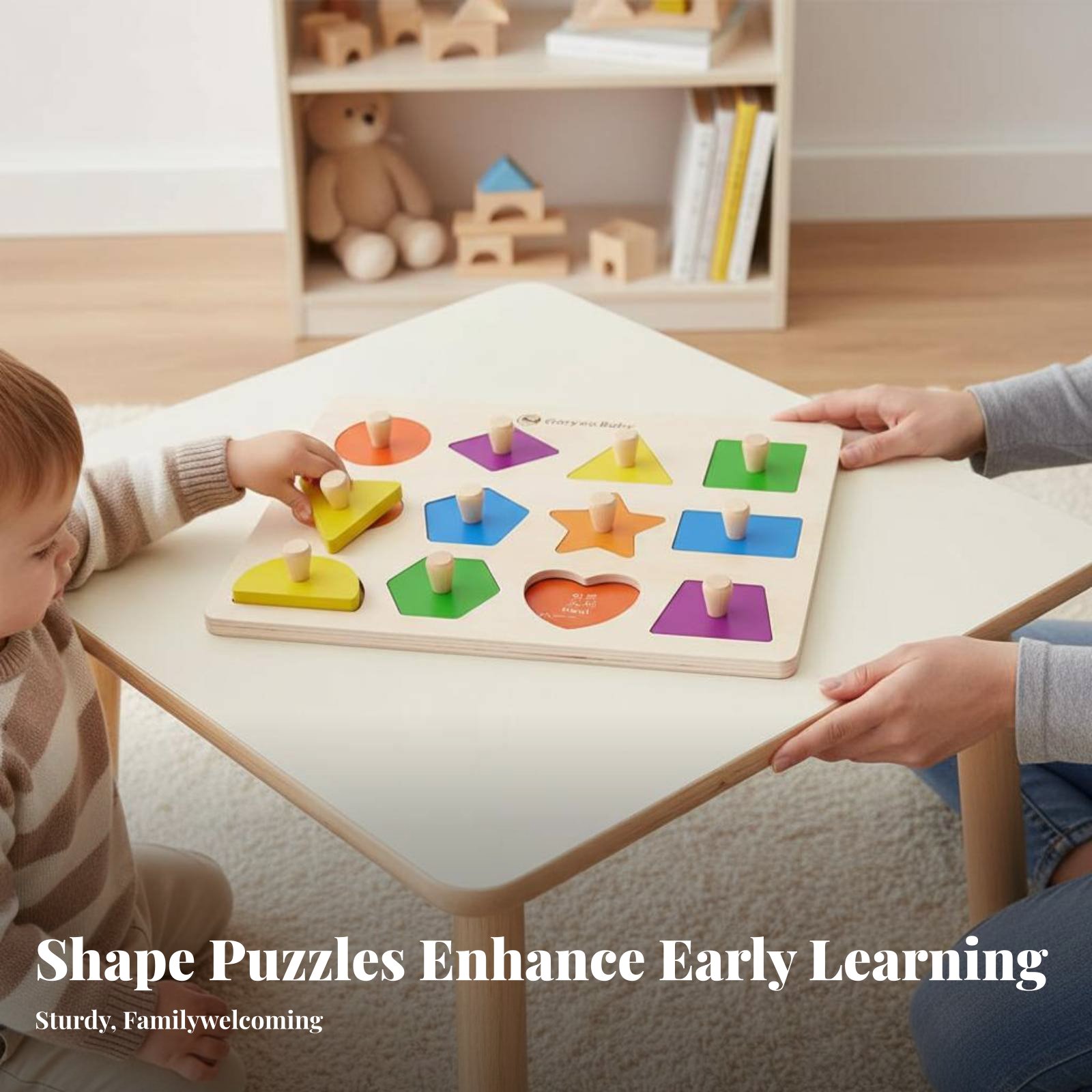 Number Game Board, Wooden Shap - Kids Education And You recension och pris
