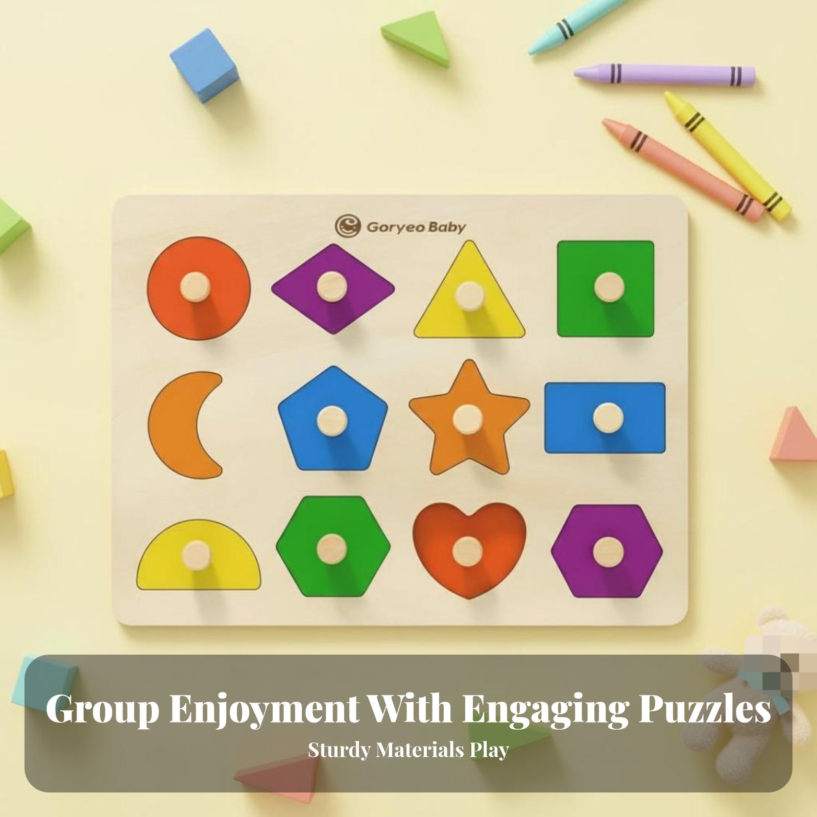 Number Game Board, Wooden Shap - Kids Education And You recension och pris