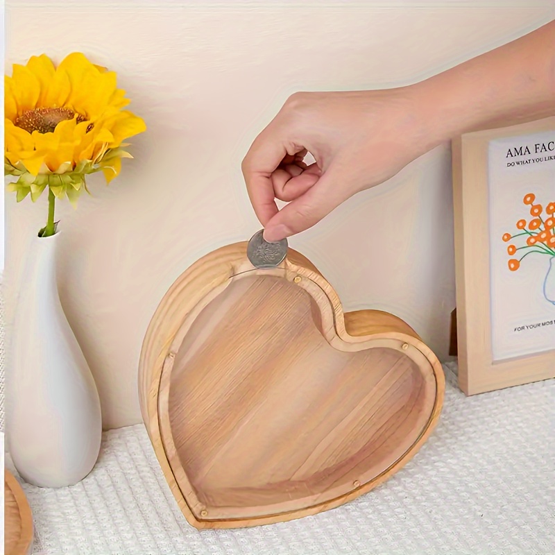 Wooden Letter Piggy Bank for K - Kids Education Savings recension och pris