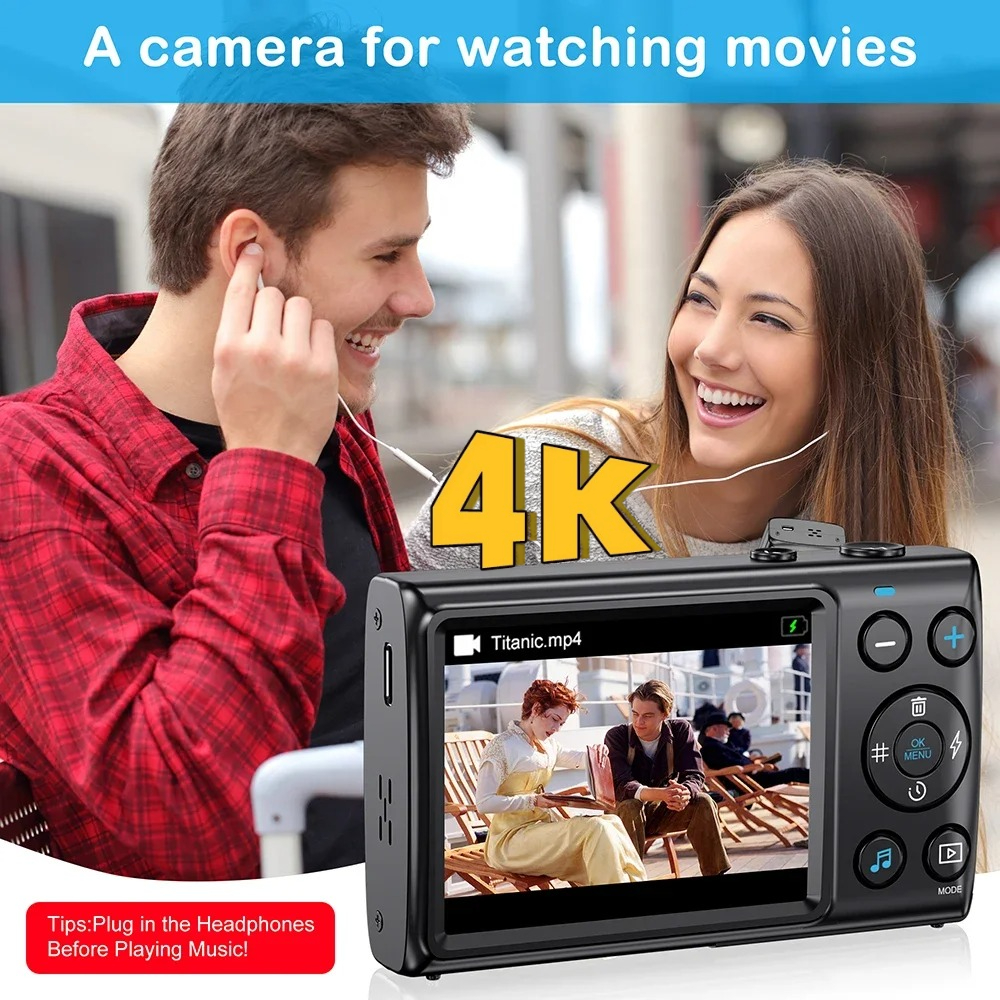 4K Ultra HD 64MP Digital Camer - Kids Education News recension och pris