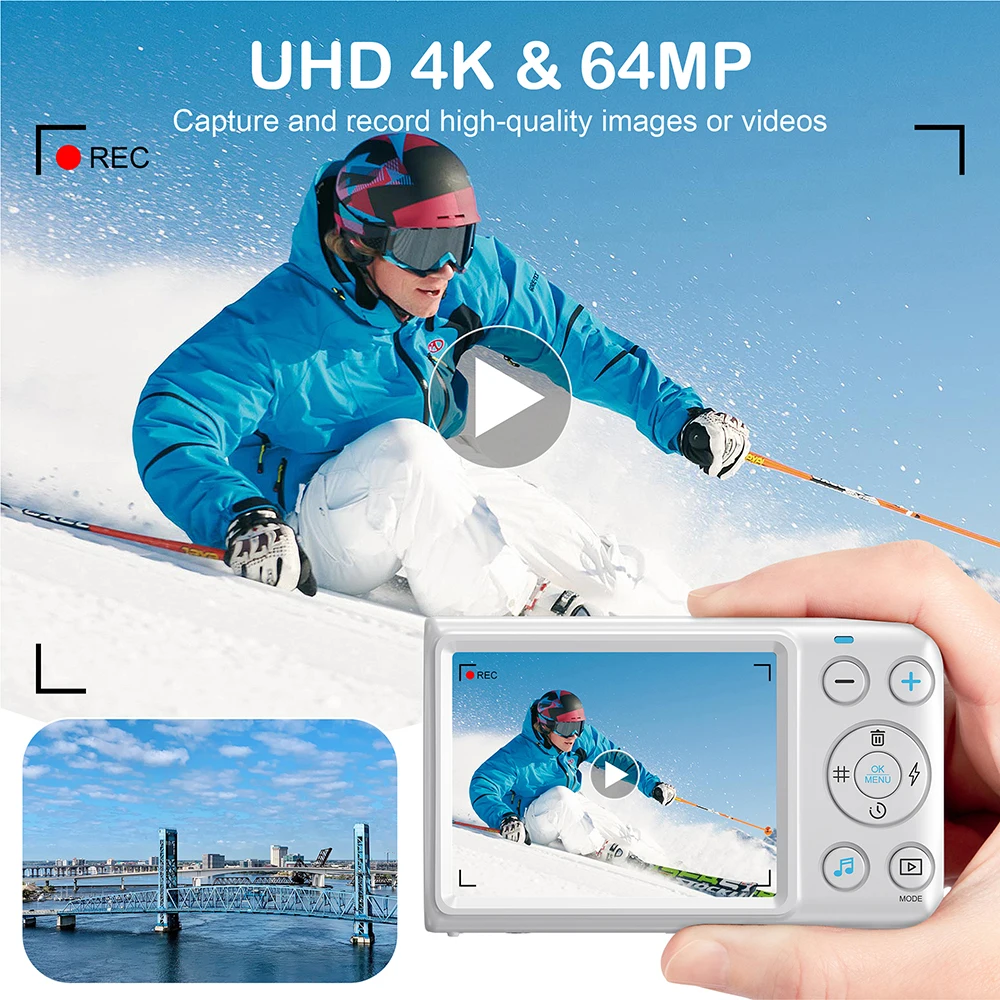4K Ultra HD 64MP Digital Camer - Kids Education News recension och pris