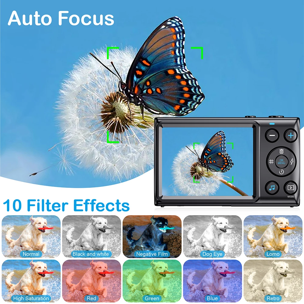4K Ultra HD 64MP Digital Camer - Kids Education News recension och pris