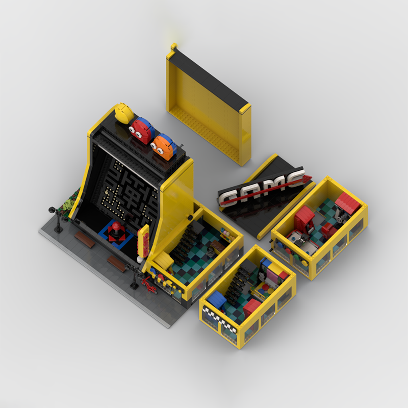 Hot 2339 PCS MOC Modular Arcad - Kids Education Center recension och pris