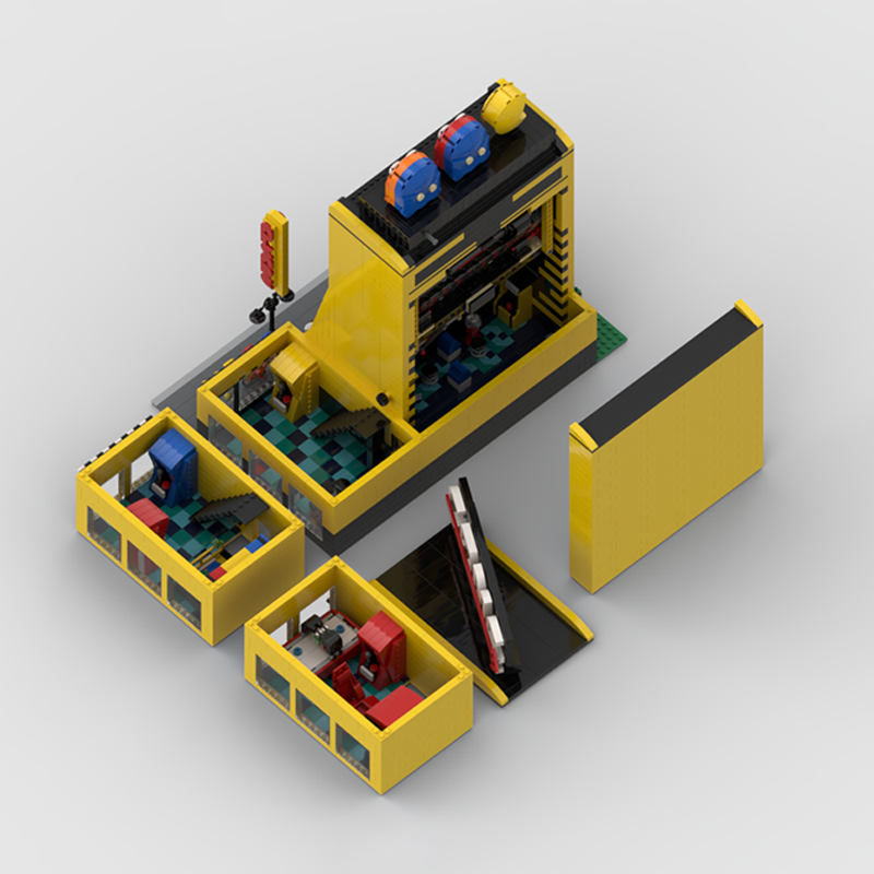Hot 2339 PCS MOC Modular Arcad - Kids Education Center recension och pris
