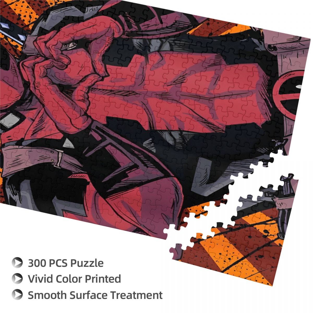 Deadpool Heart Hands Wooden Pu - Kingdom Kids Education recension och pris