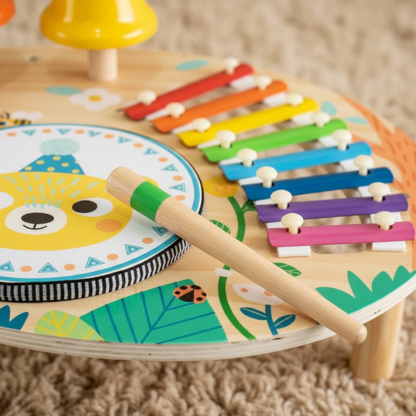 Wooden Music Activity Table Ed - Kids Education Center recension och pris
