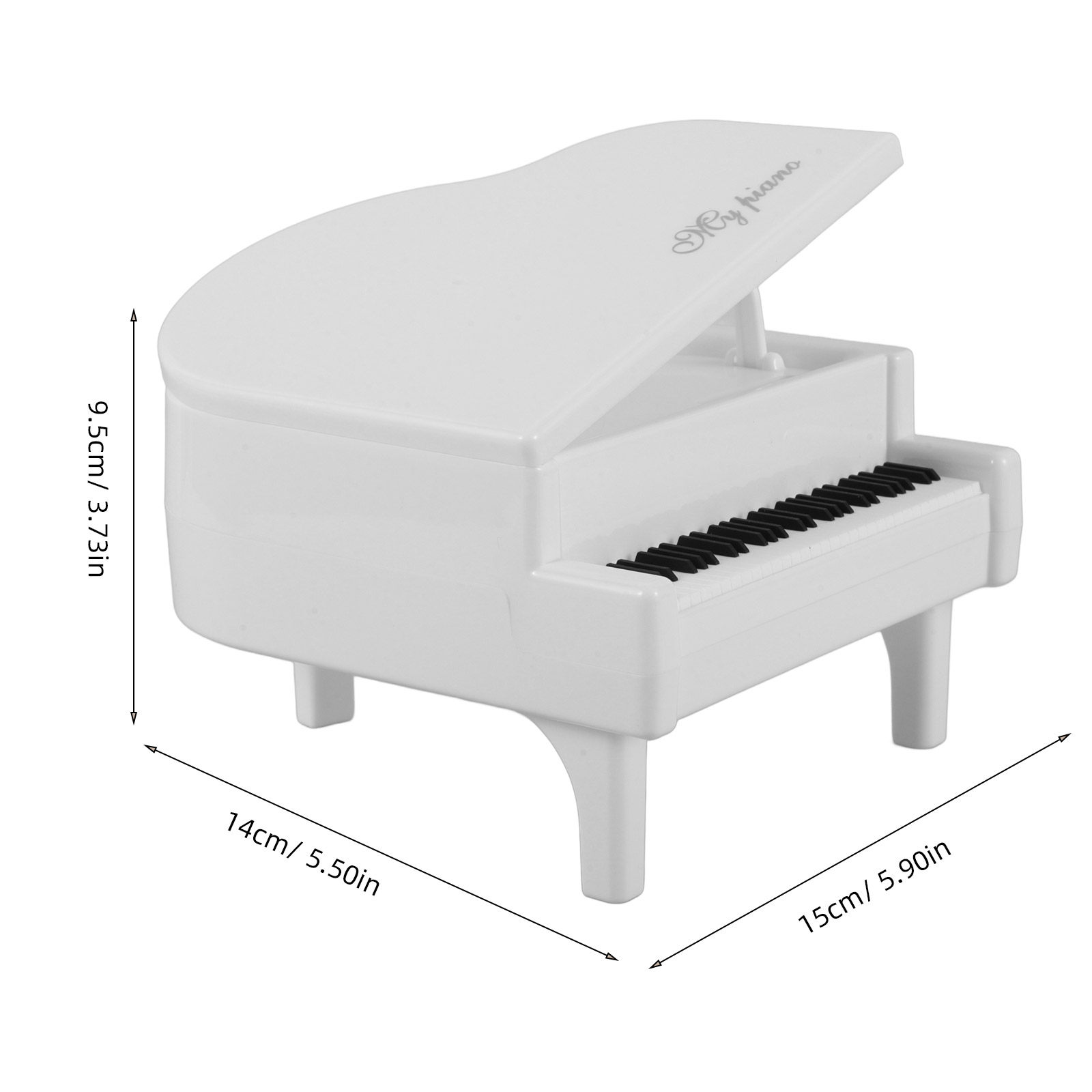 Piano Shaped Kids Money Box Cr - Kids Education Savings recension och pris
