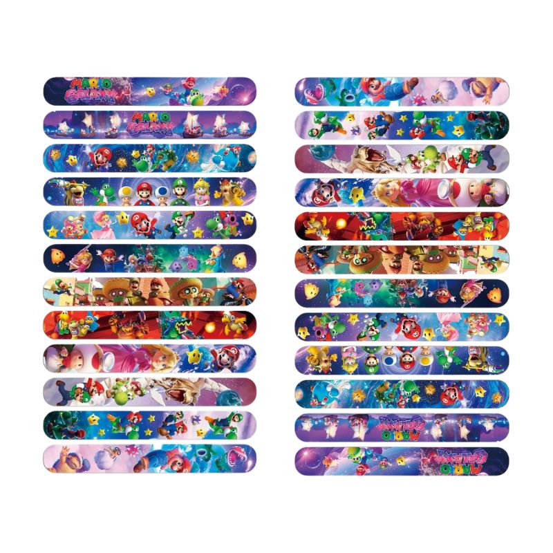 Super Mario PVC Slap Bracelets - Kids Education And You recension och pris