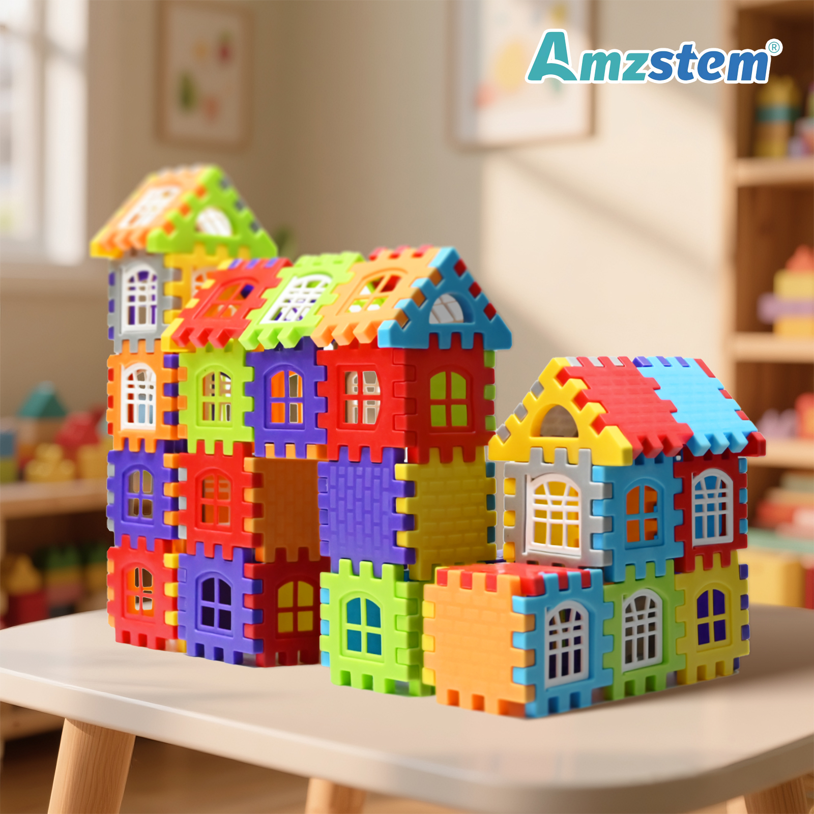 140-25PCS Large House Building - Kids Education Design recension och pris
