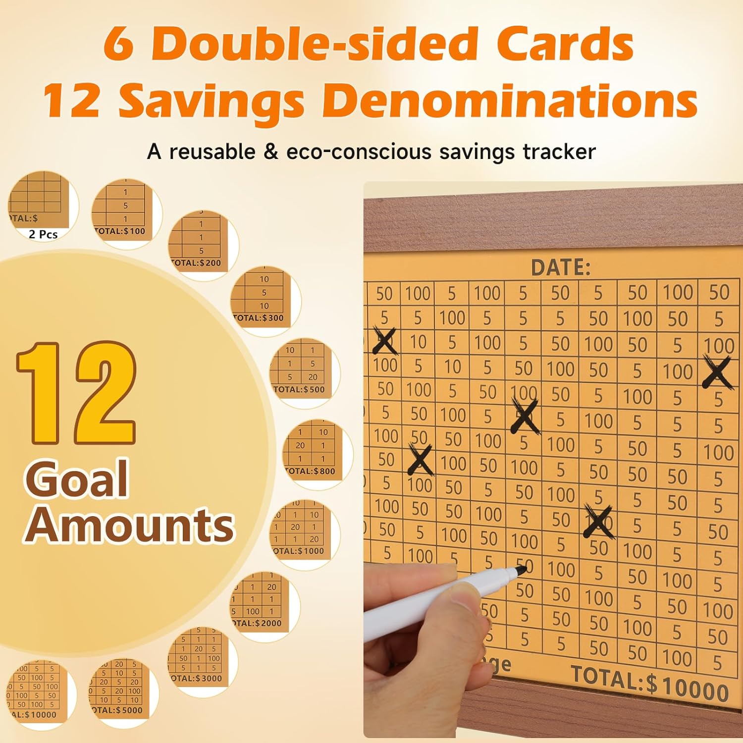 Reusable Wooden Money Saving B - Kids Education Savings recension och pris